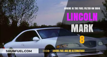Locating the Fuel Filter in a 1996 Lincoln Mark VIII