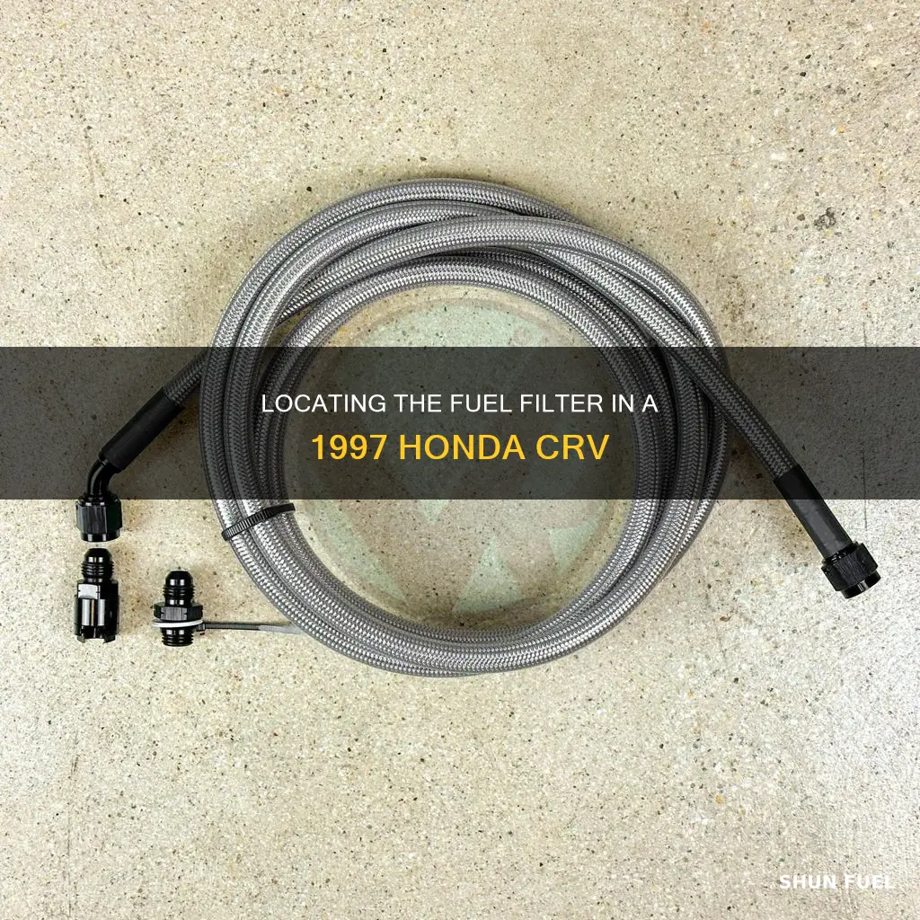where is the fuel filter on 1997 honda crv