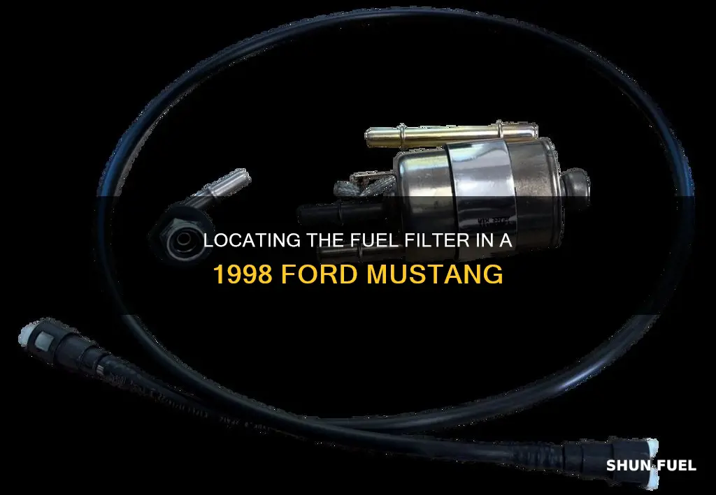where is the fuel filter on 1998 ford mustang
