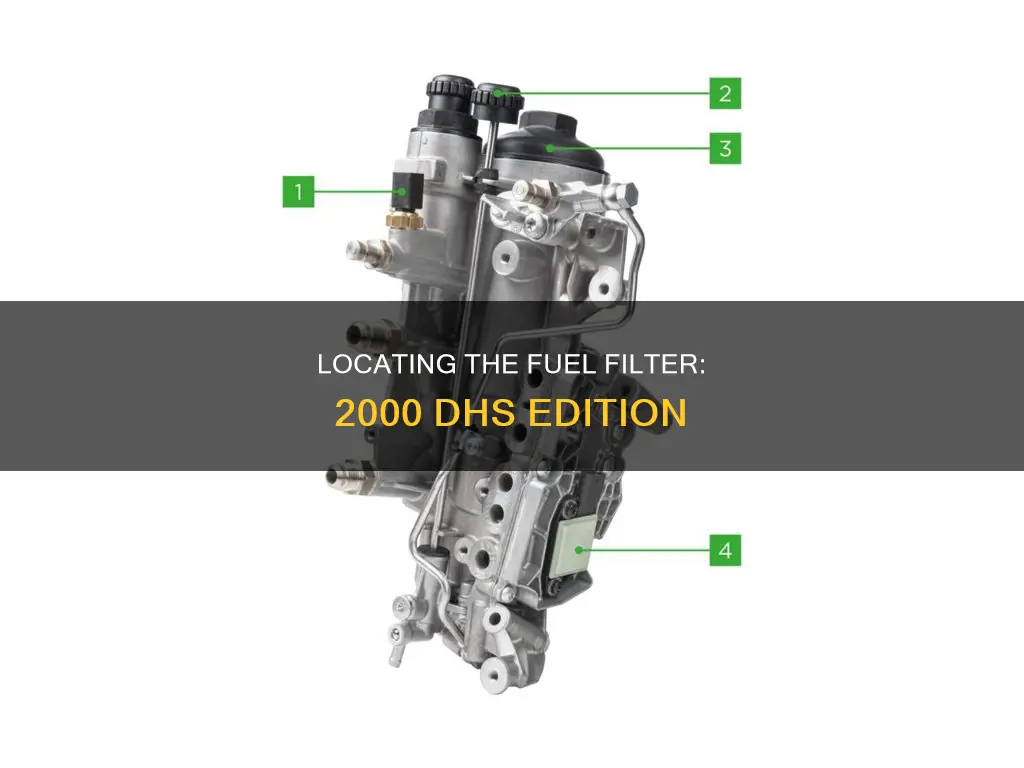 where is the fuel filter on 2000 dhs