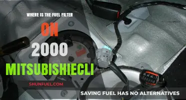 Locating the Fuel Filter in a 2000 Mitsubishi Eclipse