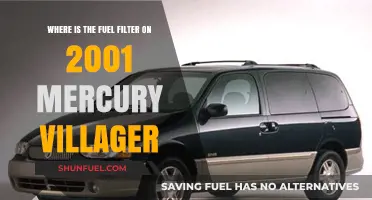 Locating the Fuel Filter on a 2001 Mercury Villager