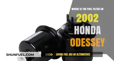 Locating the Fuel Filter in a 2002 Honda Odyssey