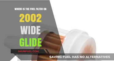 Harley-Davidson Wide Glide: Fuel Filter Location