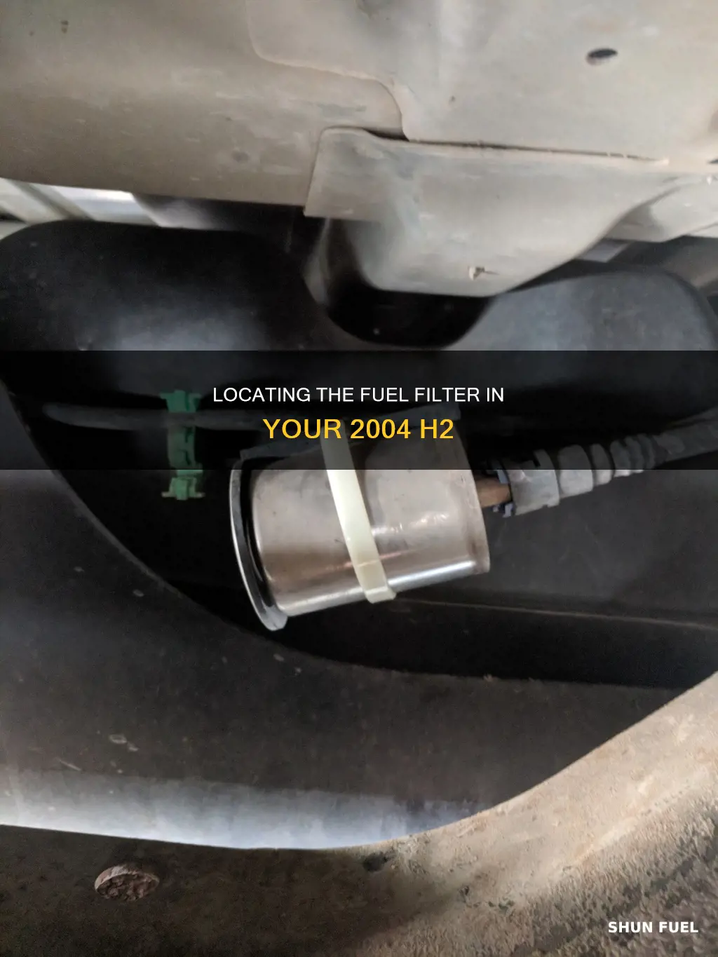 where is the fuel filter on 2004 h2