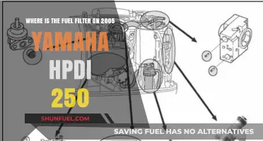 Locating the Fuel Filter on a 2005 Yamaha HPDI 250