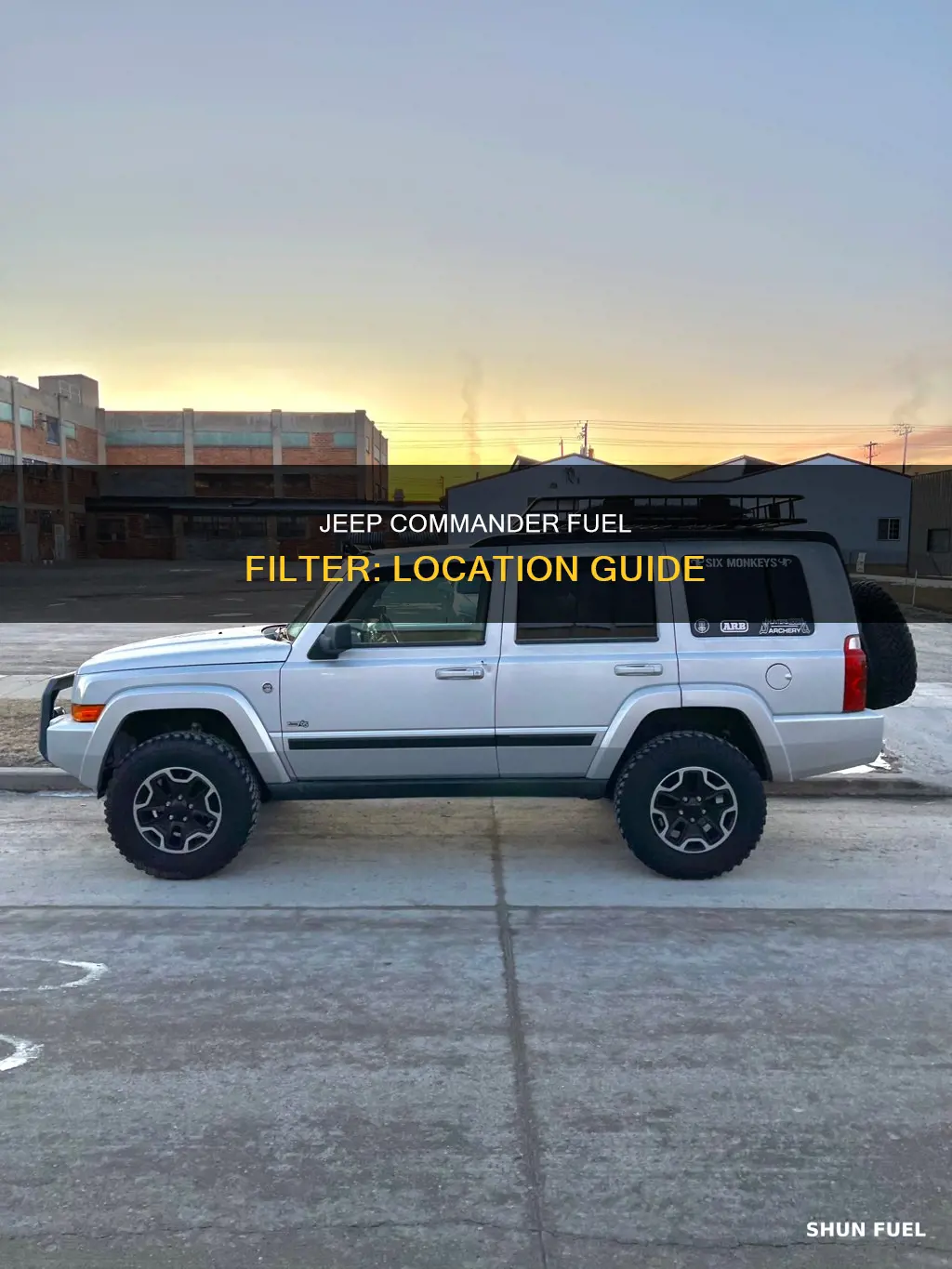 where is the fuel filter on 2006 jeep commander