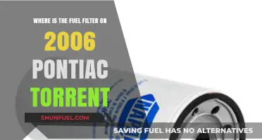 Locating the Fuel Filter in a 2006 Pontiac Torrent