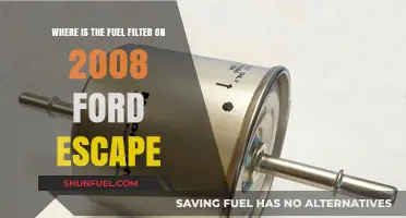 Ford Escape 2008: Fuel Filter Location and Access