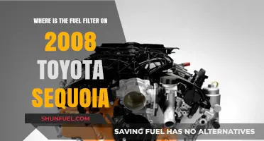 Locating the Fuel Filter in 2008 Toyota Sequoias