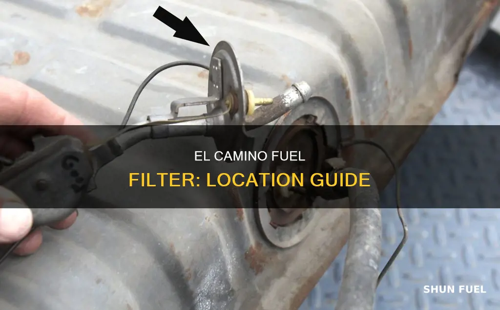 where is the fuel filter on 87 el camino