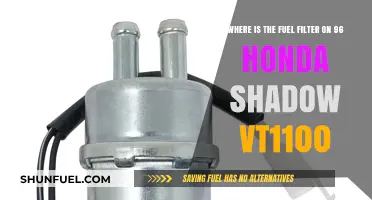 Locating the Fuel Filter on a 96 Honda Shadow VT1100