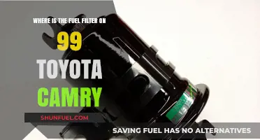 Locating the Fuel Filter in a 1999 Toyota Camry