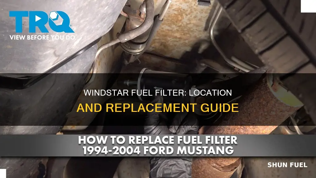 where is the fuel filter on a 01 windstar