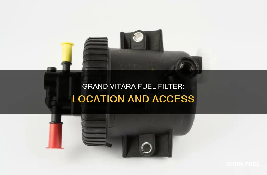 where is the fuel filter on a 02 grand vitara