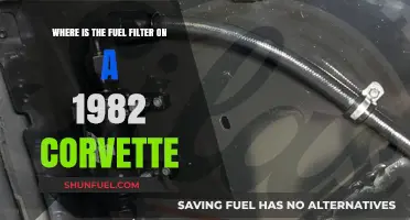 Fuel Filter Location in 1982 Corvette Models