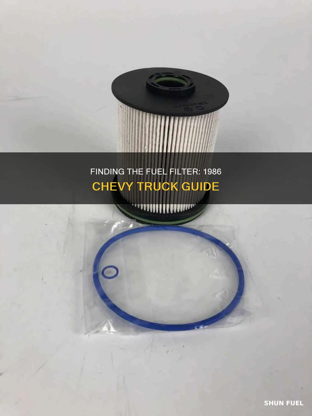 where is the fuel filter on a 1986 chevy truck