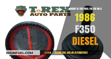 Locating the Fuel Filter on Your 1986 F350 Diesel