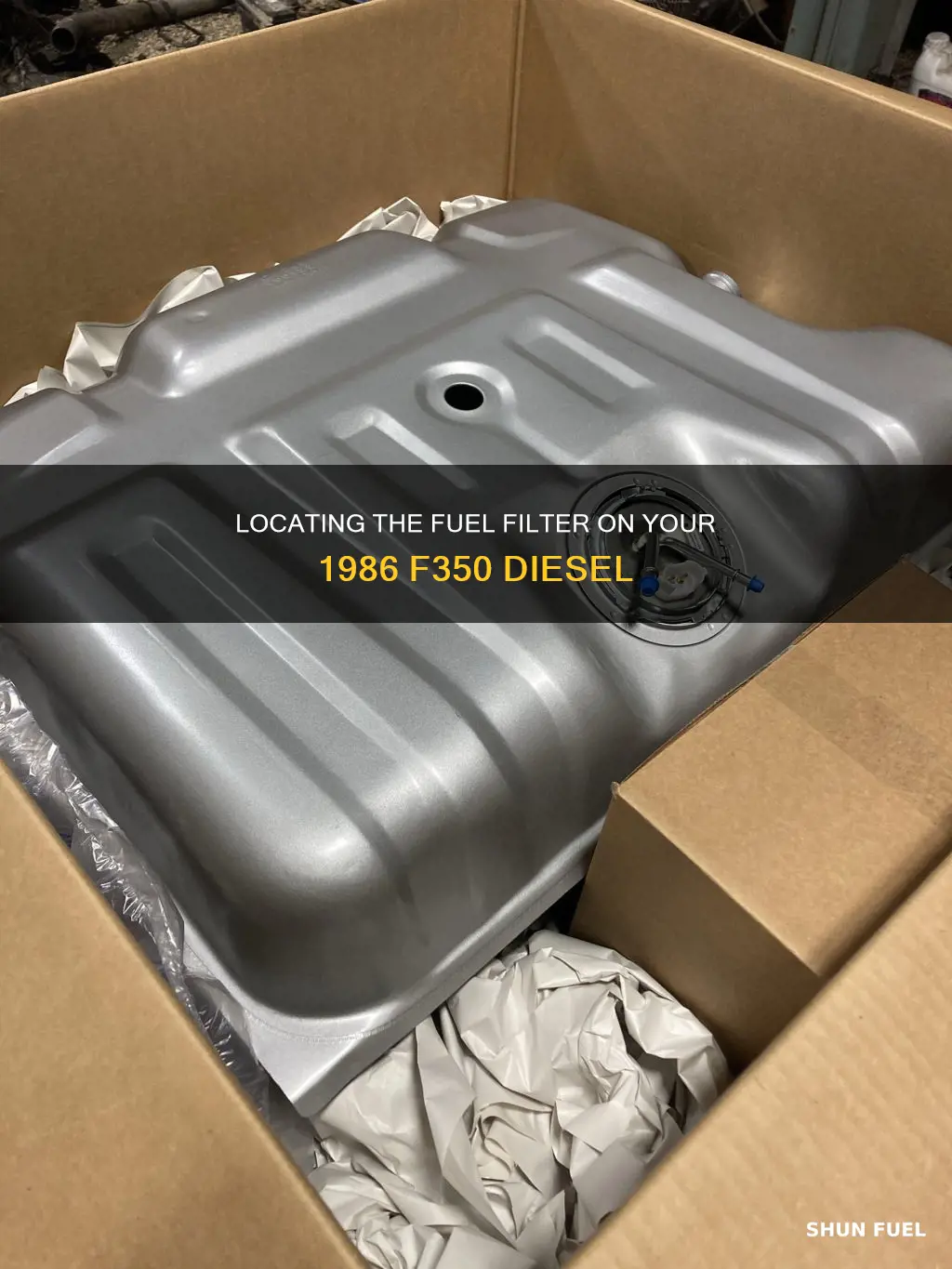 where is the fuel filter on a 1986 f350 diesel