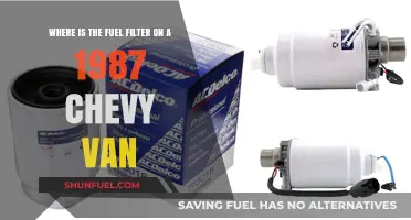 Finding the Fuel Filter: 1987 Chevy Van Guide