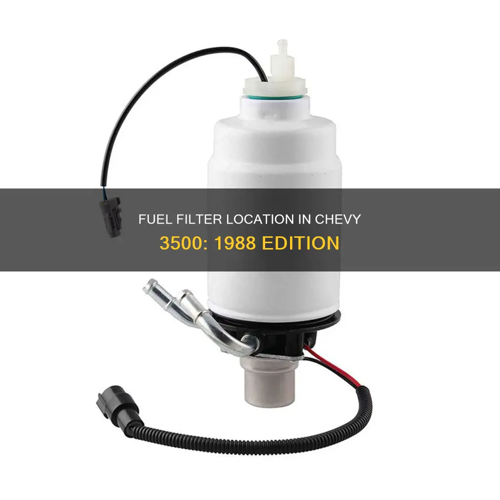 where is the fuel filter on a 1988 chevy 3500