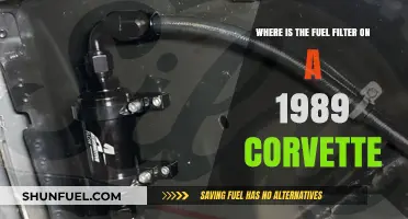 Fuel Filter Location in 1989 Corvette Models