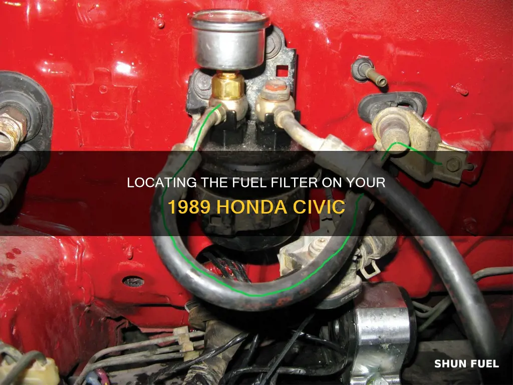 where is the fuel filter on a 1989 honda civic