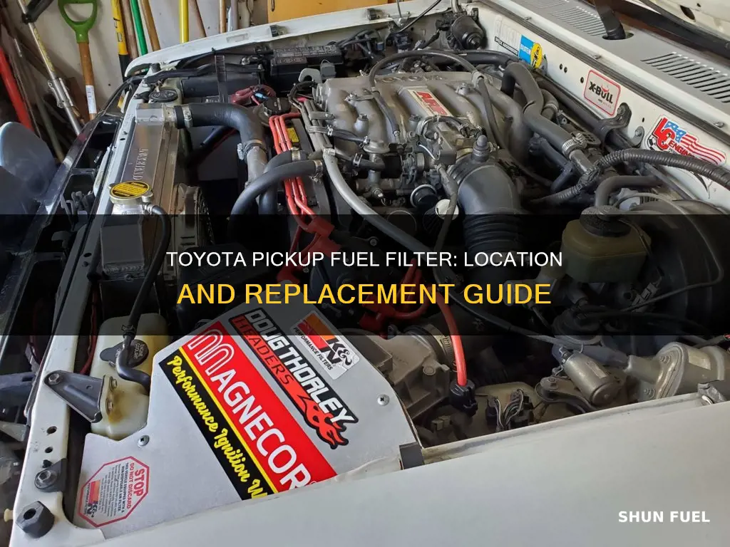 where is the fuel filter on a 1990 toyota pickup