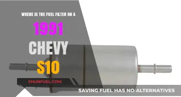 Finding the Fuel Filter: 1991 Chevy S10