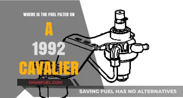 Finding the Fuel Filter: 1992 Cavalier Guide