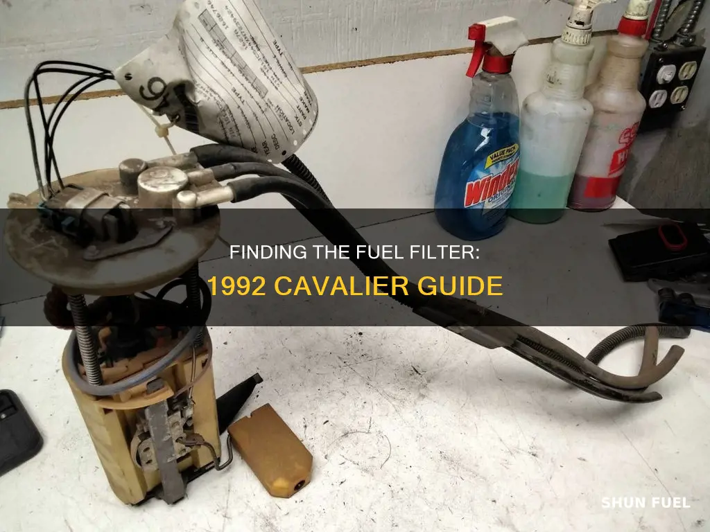 where is the fuel filter on a 1992 cavalier