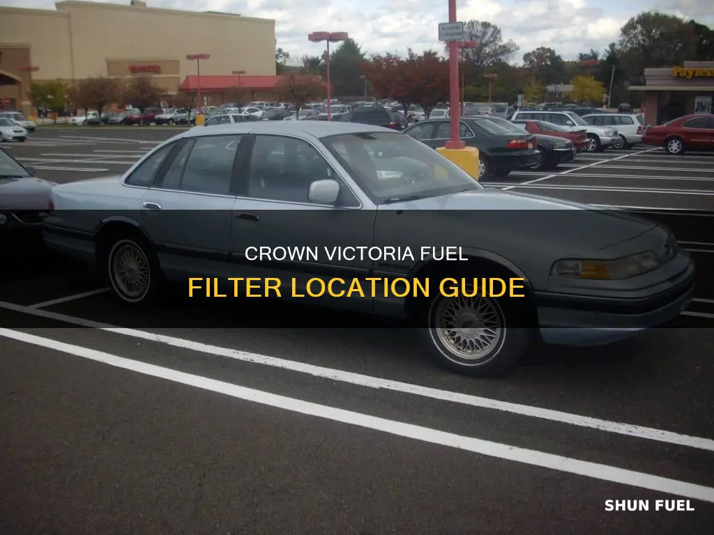 where is the fuel filter on a 1993 crown victoria