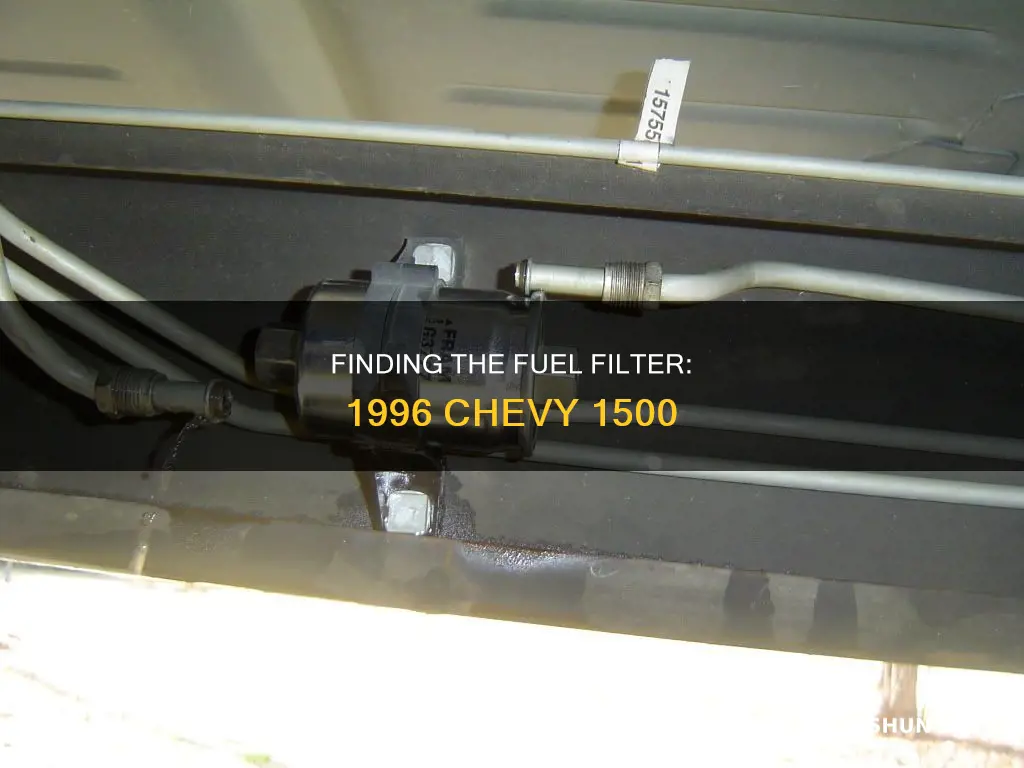 where is the fuel filter on a 1996 chevy 1500