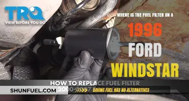 Locating the Fuel Filter on a 1996 Ford Windstar