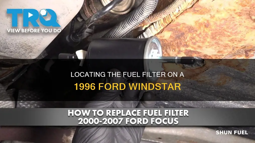 where is the fuel filter on a 1996 ford windstar