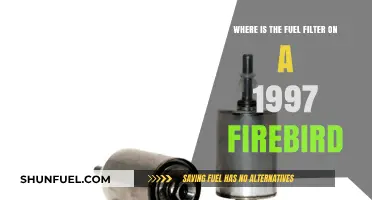 Locating the Fuel Filter: 1997 Firebird
