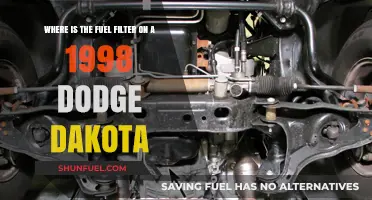 Finding the Fuel Filter: 1998 Dodge Dakota
