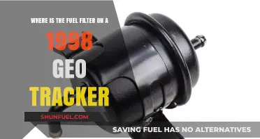 Geo Tracker Fuel Filter: Location and Access Guide