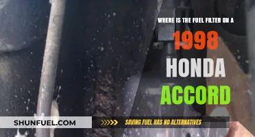 Locating the Fuel Filter in a 1998 Honda Accord