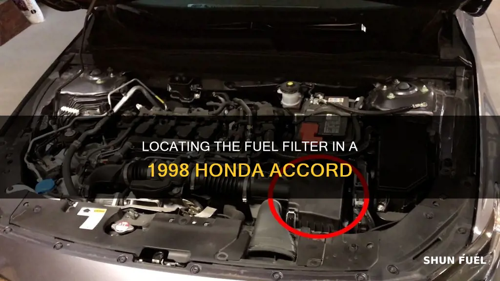 where is the fuel filter on a 1998 honda accord