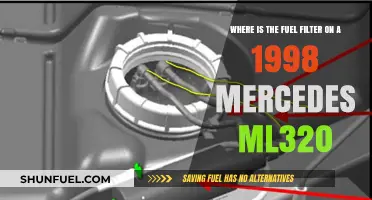 Fuel Filter Location in a 1998 Mercedes ML320