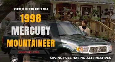 Locating the Fuel Filter on a 1998 Mercury Mountaineer