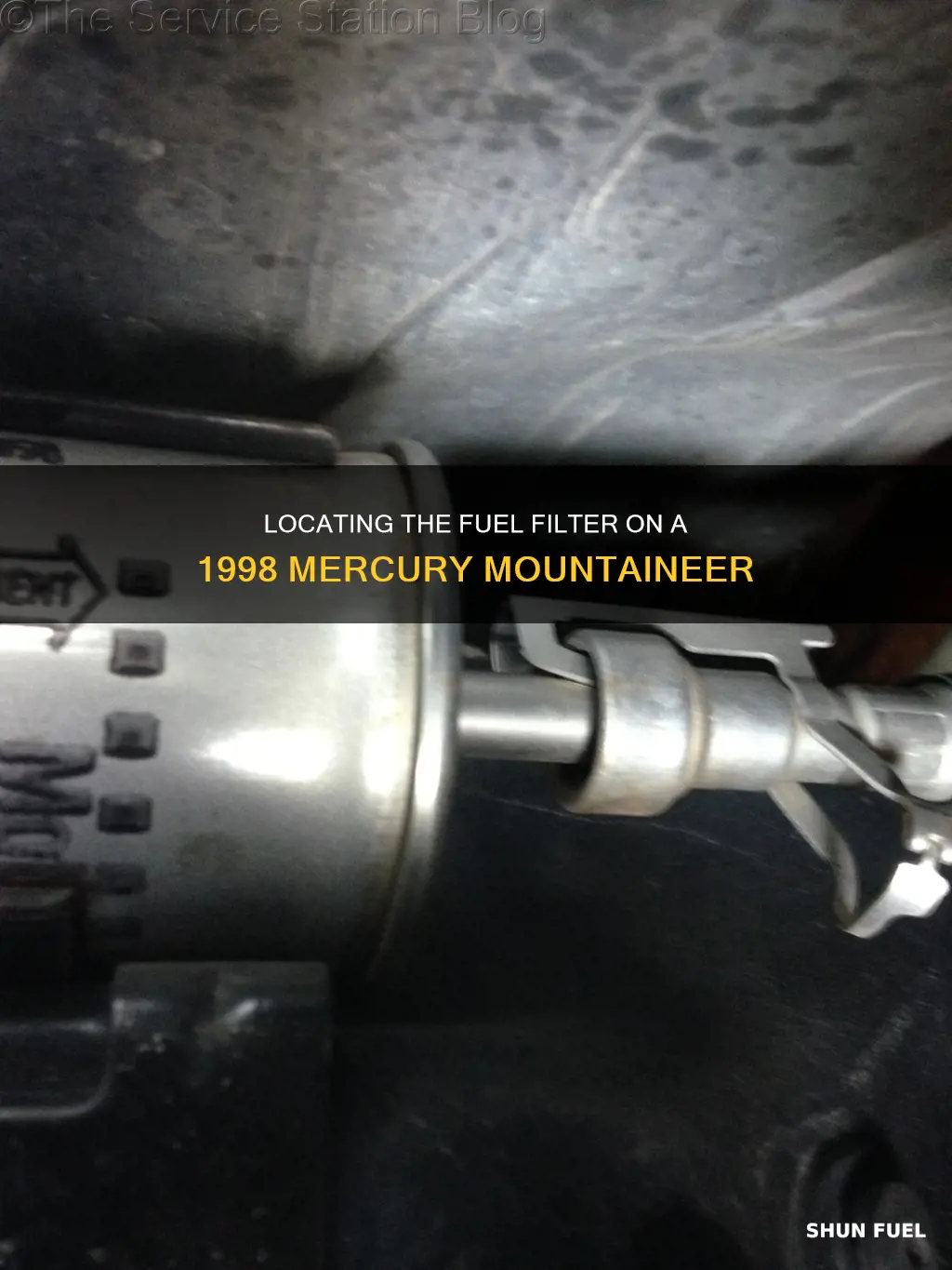 where is the fuel filter on a 1998 mercury mountaineer