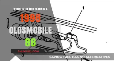 Fuel Filter Location in 1998 Oldsmobile 88 Models