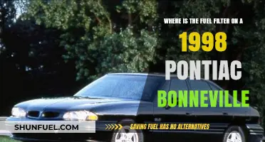 Pontiac Bonneville: Locating the Fuel Filter