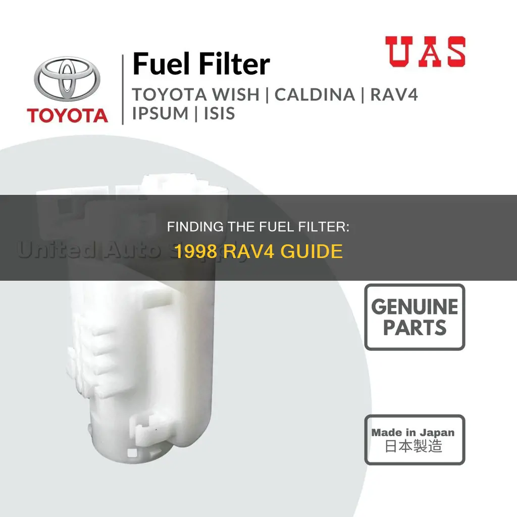 where is the fuel filter on a 1998 rav4