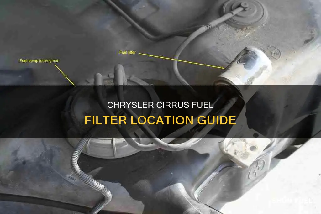 where is the fuel filter on a 1999 chrysler cirrus