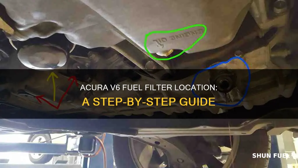 where is the fuel filter on a 1999 v6 acura