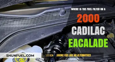 Fuel Filter Location in a 2000 Cadillac Escalade