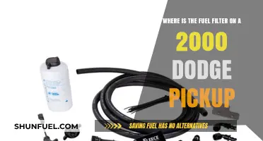 Dodge Pickup Fuel Filter: Where is it Located?